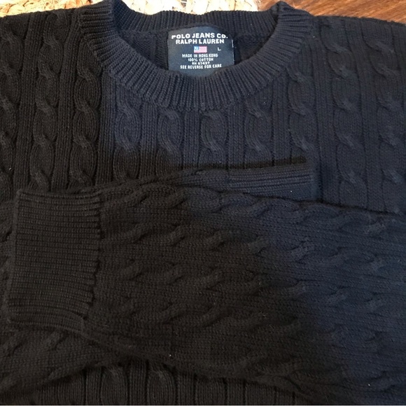 ▪️VINTAGE Ralph Lauren Polo Jeans Co Cable Knit Sweater - Picture 5 of 10